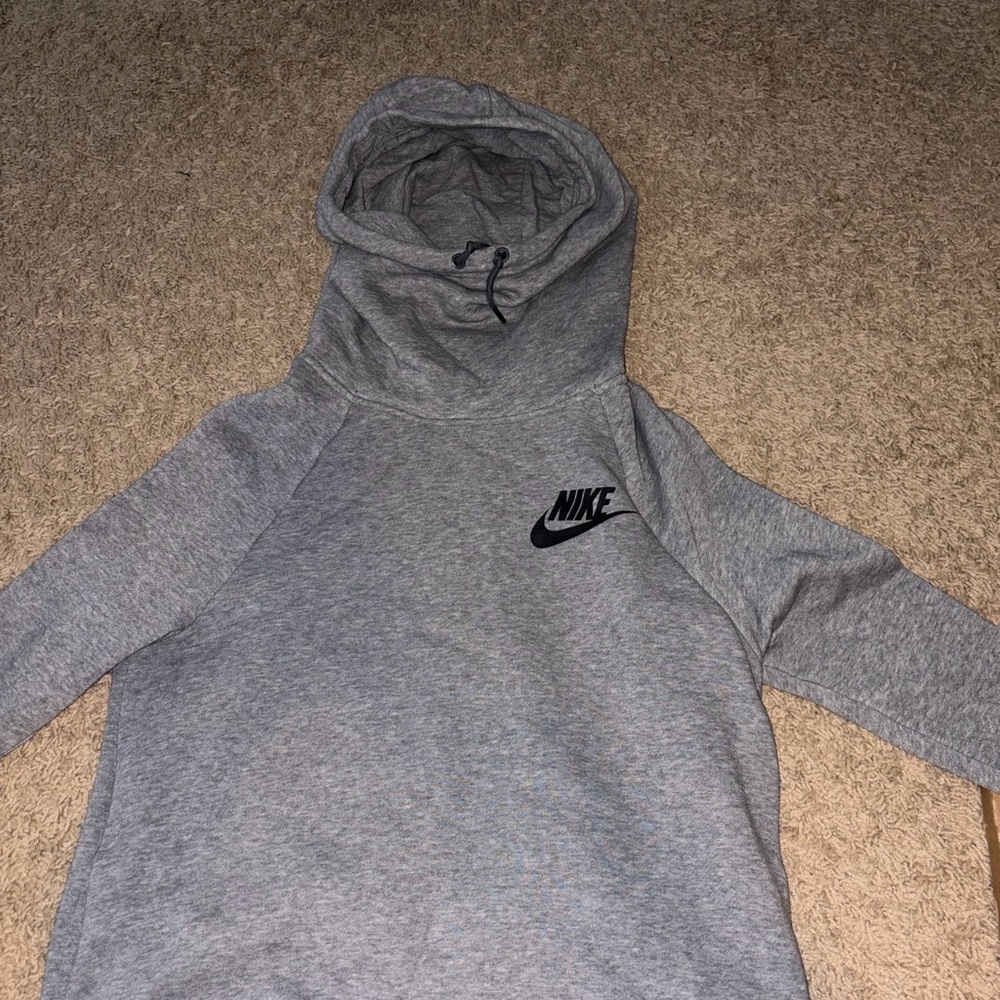Nike Gray Hoodie with Black Swoosh